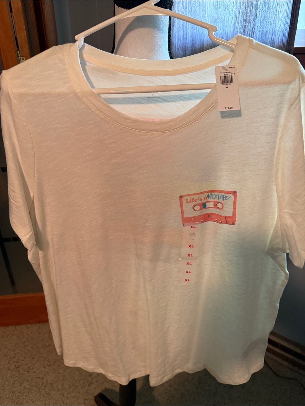 Life's Mixtape Graphic Tee - White - Unbranded